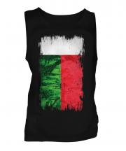 Madagascar Grunge Flag Mens Vest