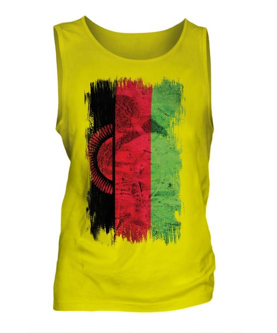 Malawi Grunge Flag Mens Vest