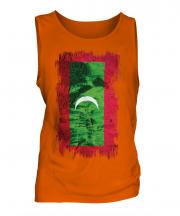 Maldives Grunge Flag Mens Vest