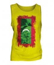 Maldives Grunge Flag Mens Vest