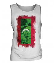 Maldives Grunge Flag Mens Vest