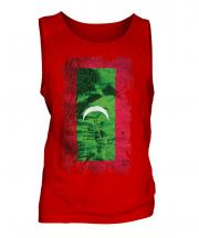 Maldives Grunge Flag Mens Vest