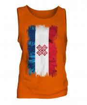 Mari El Grunge Flag Mens Vest