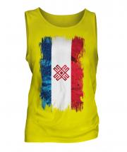 Mari El Grunge Flag Mens Vest