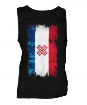 Mari El Grunge Flag Mens Vest