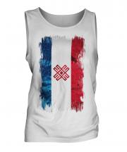 Mari El Grunge Flag Mens Vest