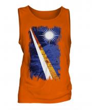 Marshall Islands Grunge Flag Mens Vest