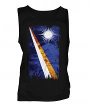 Marshall Islands Grunge Flag Mens Vest