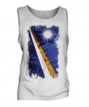 Marshall Islands Grunge Flag Mens Vest