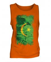 Mauritania Grunge Flag Mens Vest