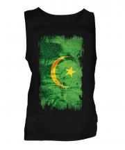 Mauritania Grunge Flag Mens Vest