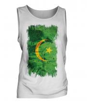 Mauritania Grunge Flag Mens Vest