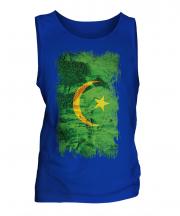 Mauritania Grunge Flag Mens Vest