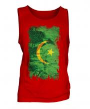 Mauritania Grunge Flag Mens Vest
