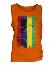 Mauritius Grunge Flag Mens Vest