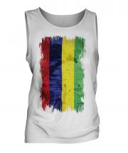 Mauritius Grunge Flag Mens Vest