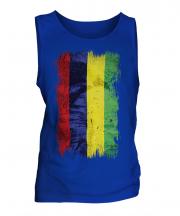 Mauritius Grunge Flag Mens Vest