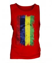Mauritius Grunge Flag Mens Vest