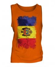Moldova Grunge Flag Mens Vest