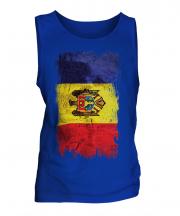 Moldova Grunge Flag Mens Vest