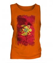 Montenegro Grunge Flag Mens Vest