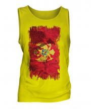 Montenegro Grunge Flag Mens Vest