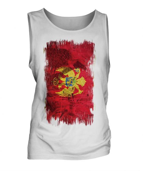 Montenegro Grunge Flag Mens Vest