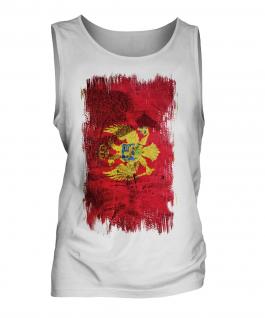 Montenegro Grunge Flag Mens Vest