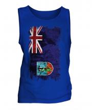 Montserrat Grunge Flag Mens Vest