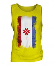 Mordovia Grunge Flag Mens Vest