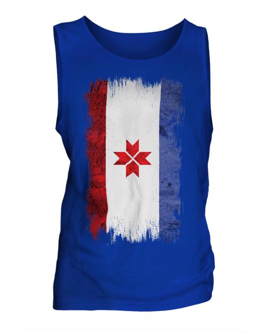 Mordovia Grunge Flag Mens Vest