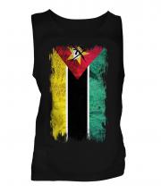 Mozambique Grunge Flag Mens Vest