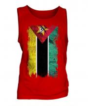 Mozambique Grunge Flag Mens Vest