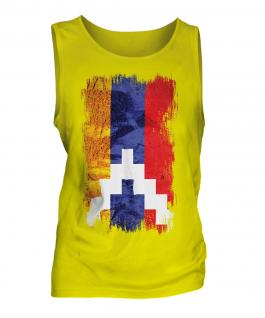 Nagorno-Karabakh Republic Grunge Flag Mens Vest
