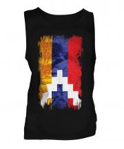 Nagorno-Karabakh Republic Grunge Flag Mens Vest