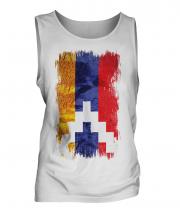 Nagorno-Karabakh Republic Grunge Flag Mens Vest