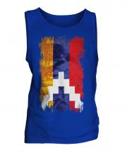 Nagorno-Karabakh Republic Grunge Flag Mens Vest