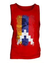 Nagorno-Karabakh Republic Grunge Flag Mens Vest