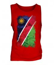 Namibia Grunge Flag Mens Vest