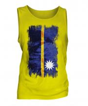 Nauru Grunge Flag Mens Vest