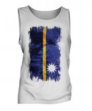 Nauru Grunge Flag Mens Vest