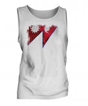 Nepal Grunge Flag Mens Vest