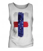 Netherlands Antilles Grunge Flag Mens Vest
