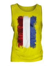 Netherlands Grunge Flag Mens Vest