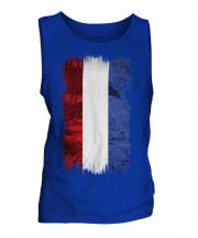 Netherlands Grunge Flag Mens Vest