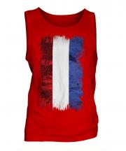 Netherlands Grunge Flag Mens Vest