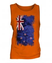 New Zealand Grunge Flag Mens Vest