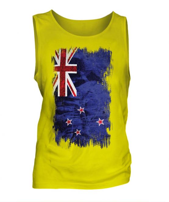 New Zealand Grunge Flag Mens Vest