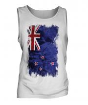 New Zealand Grunge Flag Mens Vest