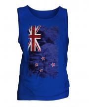New Zealand Grunge Flag Mens Vest